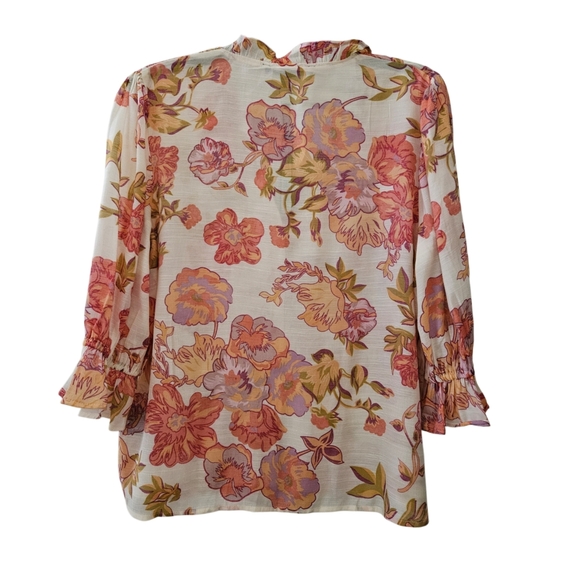 Floral Print Blouse-NWT- Size LP - Picture 11 of 16